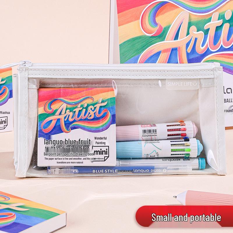 Blue Fruit Ballpoint Pen Drawing Sketchbook for Kids & Art Students
