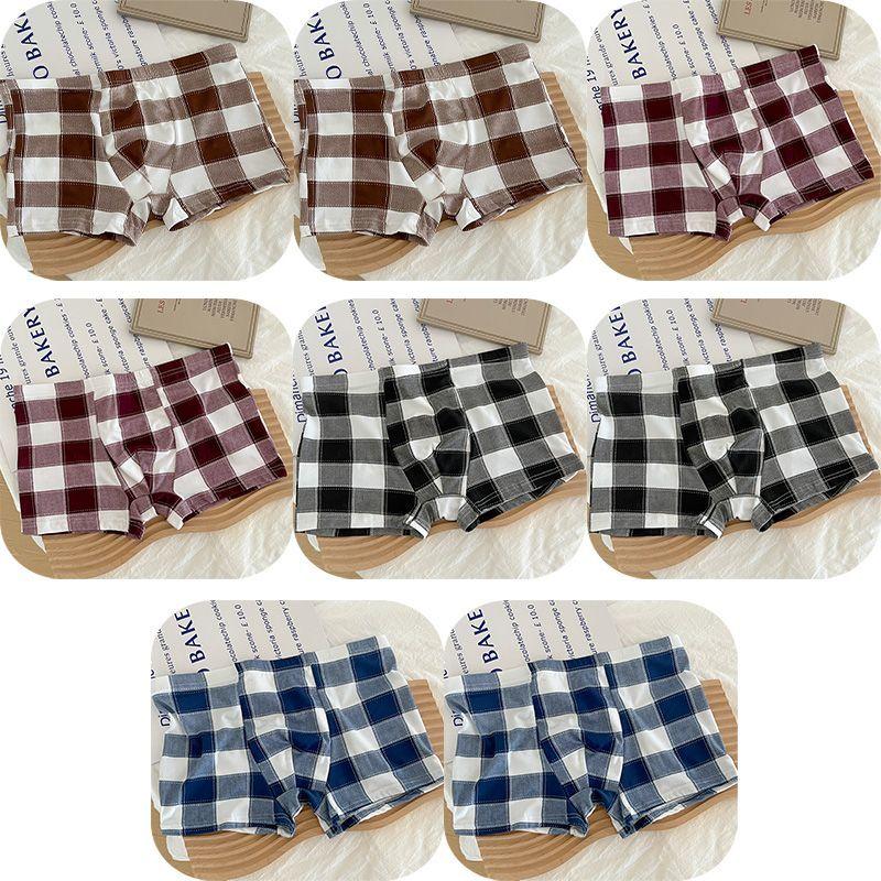 8PCS Men's Lattice Underpants Underwear Knickers Breathable Shorts Panties Comfortable Lingerie Sexy Boxers Briefs