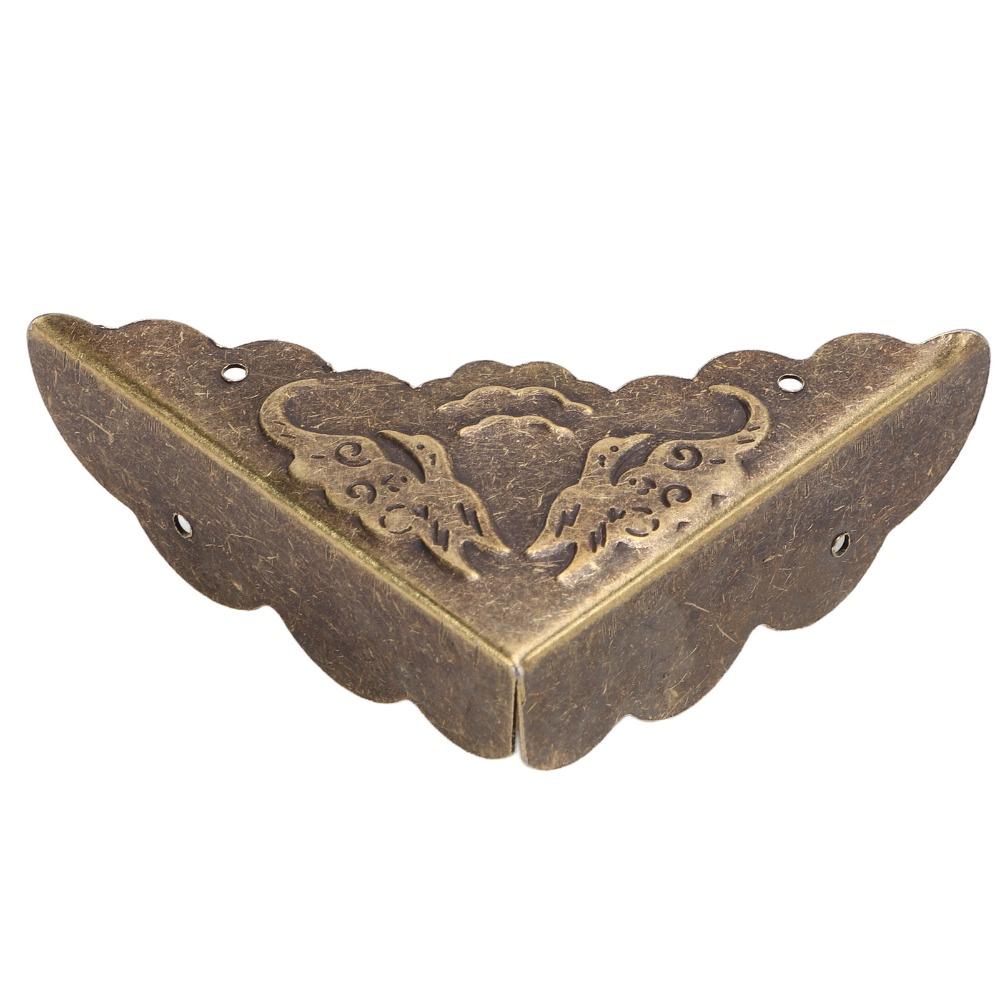 40pcs Bronze Corner Protectors Iron Furniture Corner Guard Angle Code Corner Protector  Jewelry Box