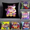 Anime A-Arale N-Norimakis Cartoon Pillow Case Square Double-Sided Printing Sofa Cushion Cover Pillowcase Bedroom Bedside