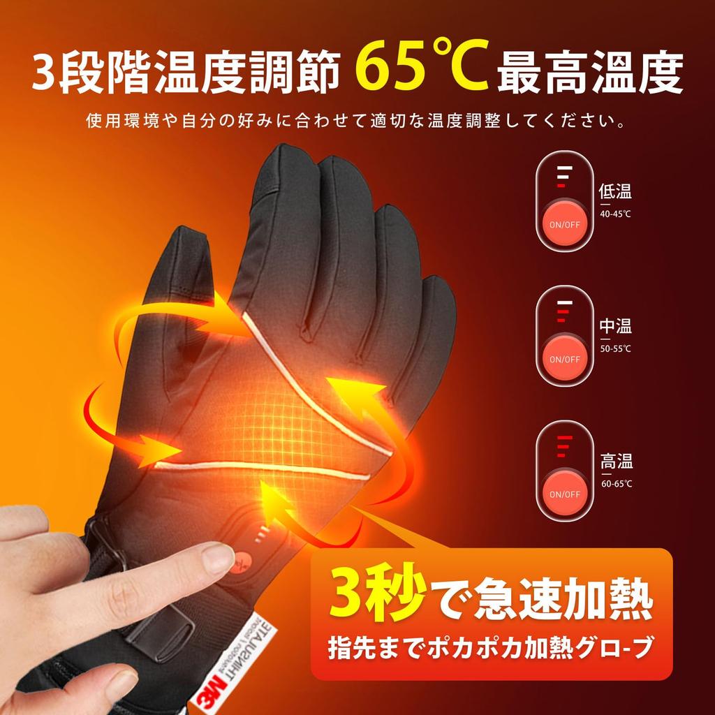 thick 3 seconds instant Electric heated electric heated for heated gloves with temperature warm to the touch screen cold heater gift for winter [2024