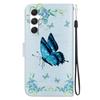 For Samsung Galaxy S25 Wallet Phone Case Anti-Drop Leather Flip Cover Pattern Printing