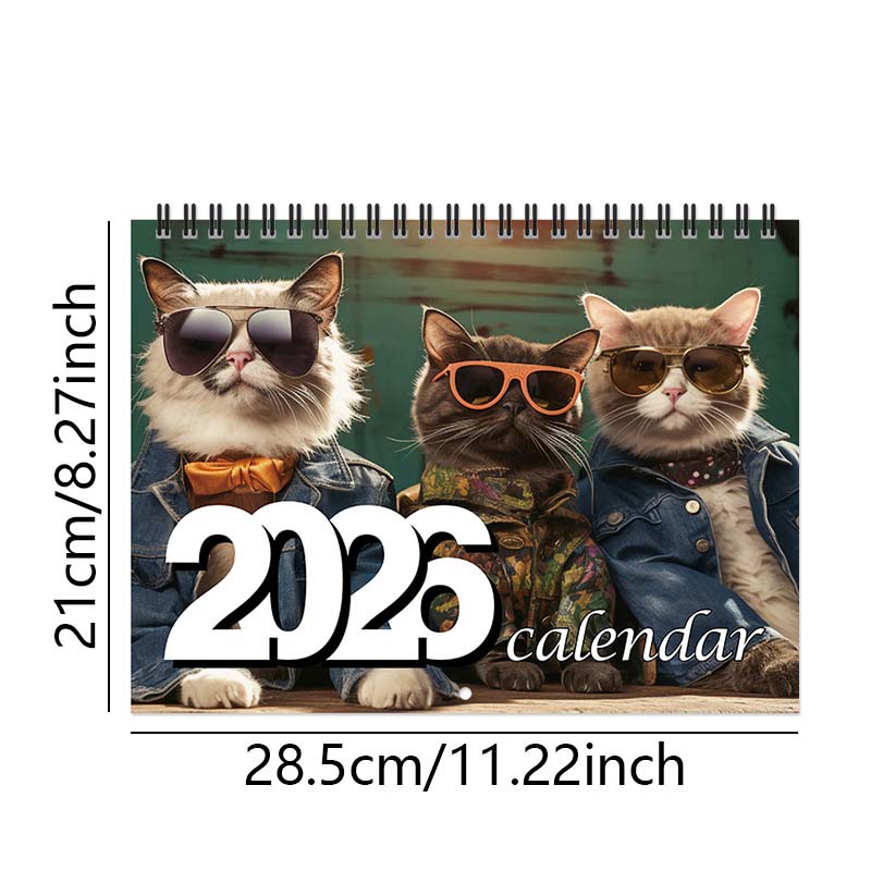 2026 Kittens Cats Calendar Wall Monthly Planner Family Home Organiser