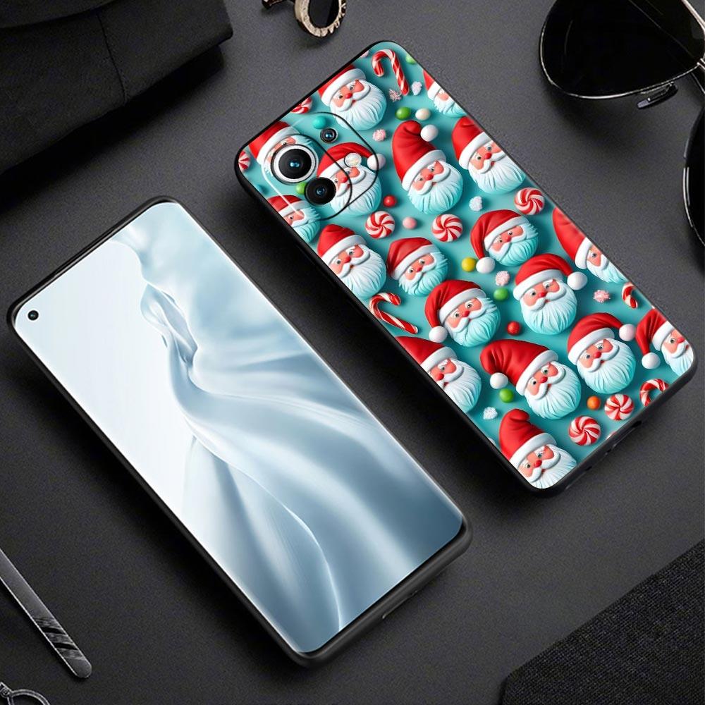 New Year Christmas Phone Case Cover for Xiaomi Mi 17 15 14 13 12 11 Ultra 15T 14T 13T 12T 11T Pro Lite 5G Soft TPU Shell Fundas