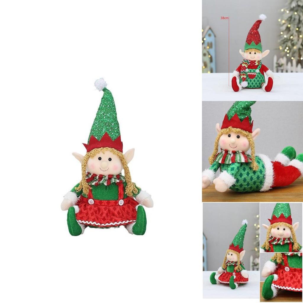 Adorable Plush Fabric Elf Doll For Christmas Festival Decoration And Gift Ideas