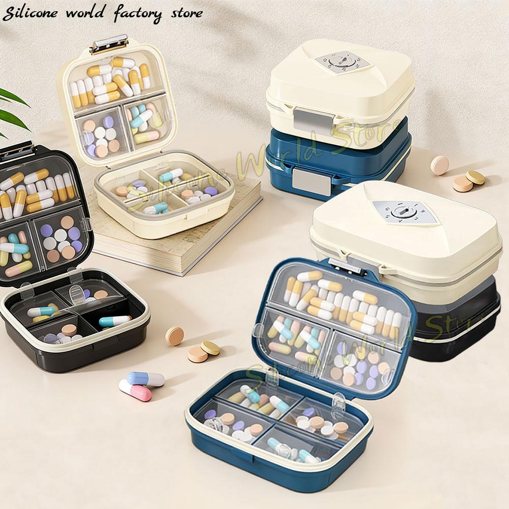 SW 7 Grids Pill Storage Box Portable Travel Medicine Box One Week 7 Days Daily Organizer Pills Case Jewelry Box Pill Container