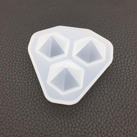 Forma ve tvaru diamantu 3D DIY Silikonová pryskyřice Epoxidová forma s kamínky