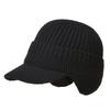European And American Men Winter Warm Ear Protection Knitted Hat Outdoor Riding Fleece Hat