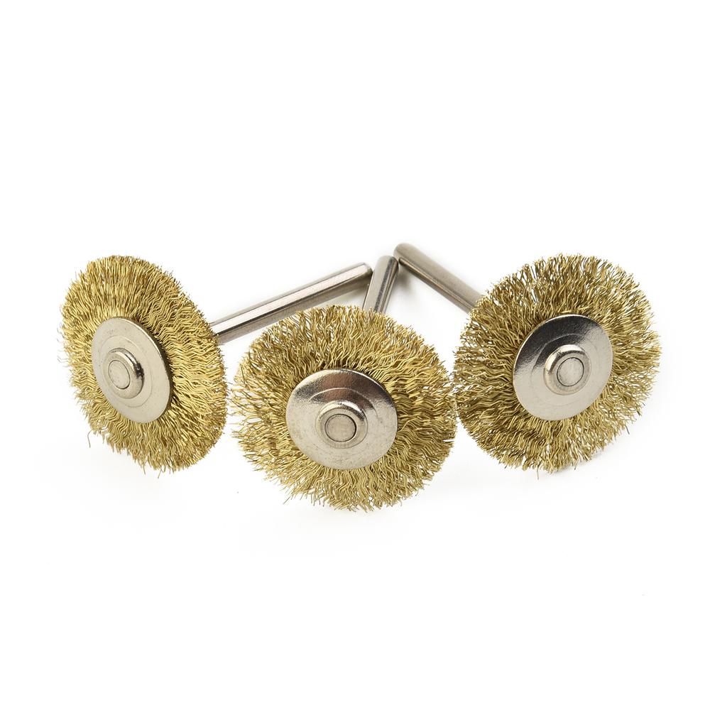 Wheels Wire Brush 1/8" Tools For Die Grinder Polishing Rotary Shank Drill Removal 9pcs Kit 18mm 22mm Convenient