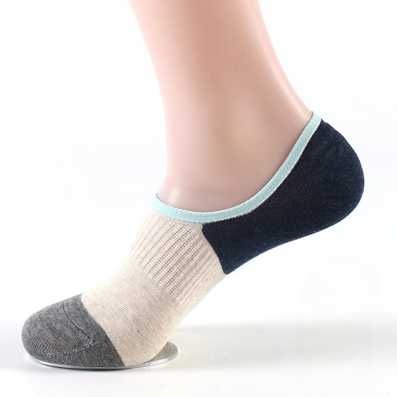 Casual Socks for Autumn and Winter, Thin Cotton Sock Covers, Jacquard Sweat-absorbing Sports Cotton Socks, Men's Casual Boat Socks, Breathable