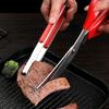 Serrated Tips Kitchen Tongs Raised Grip Grill Tongs Durable Serving Tongs  Barbecue Grilling