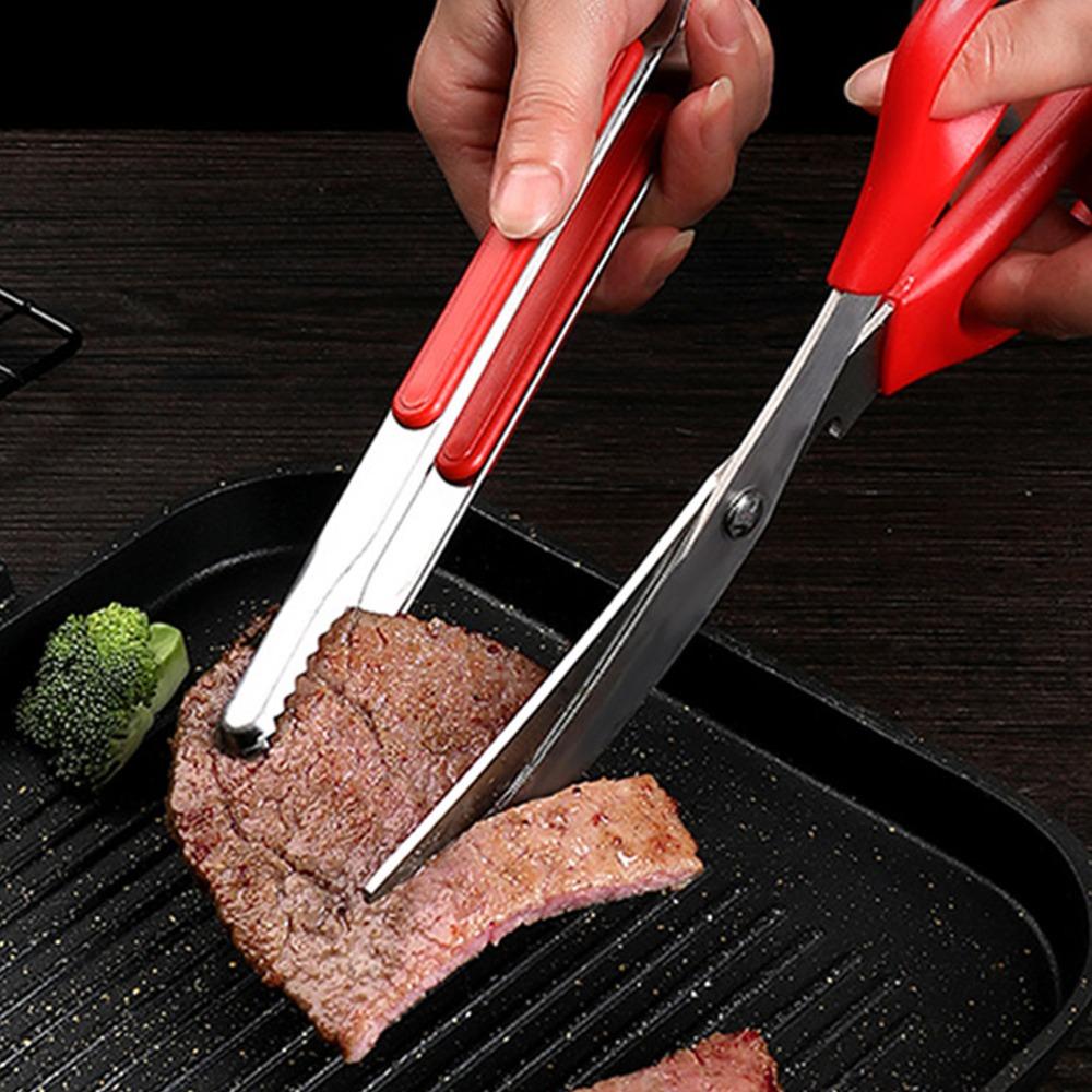 Serrated Tips Kitchen Tongs Raised Grip Grill Tongs Durable Serving Tongs Barbecue Grilling