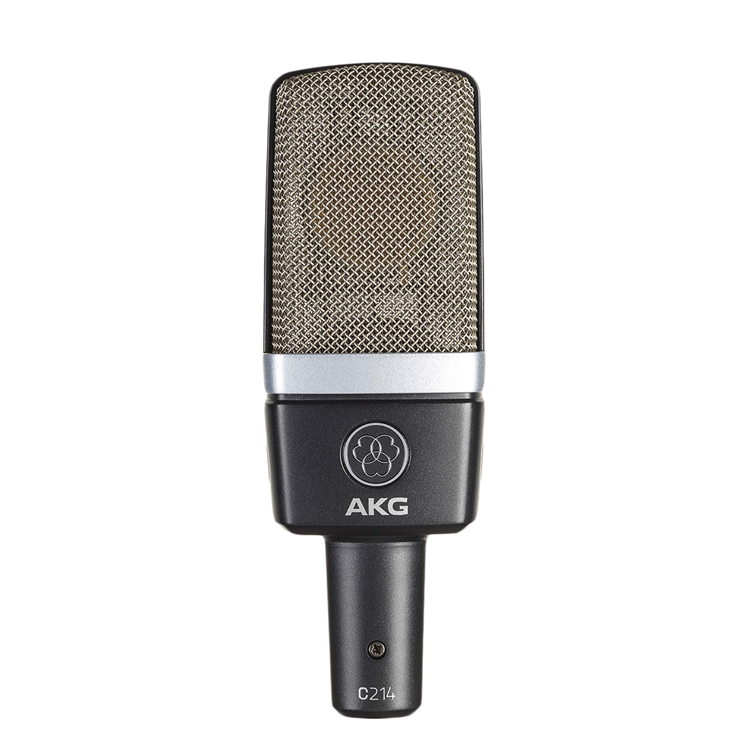 

AKG C214-Y4 Unidirectional Condenser Microphone [4-Year Warranty] Condenser Microphone, Directional Microphone for Streaming with Ambient Noise