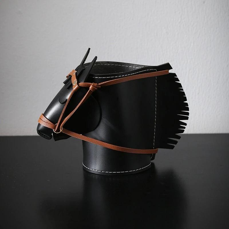 Horse-head Storage Box – Decorative Desk Accessory for the Living Room or Study Makeup Organizer Box