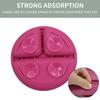 Silicone Baby Feeding 8-Piece Tableware Set with Compartment Plate