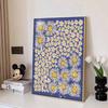 Diamond Painting Kit Beautiful White Daisy Flowers Full Drill Canvas Art Relaxing Handmade Craft Gift for Women and Adults DIY Home Decor