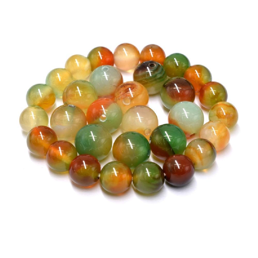 Peacock Agates Natural Stone Round Beads 15"Strand Smooth Loose Spacer Beads 4/6/8/10/12mm for Jewelry Making DIY Bracelets Charms Accessories