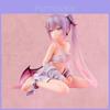 Charming Pink Sitting Eve Beautiful Girl Figurine Pvc Anime Model Desk Decoration