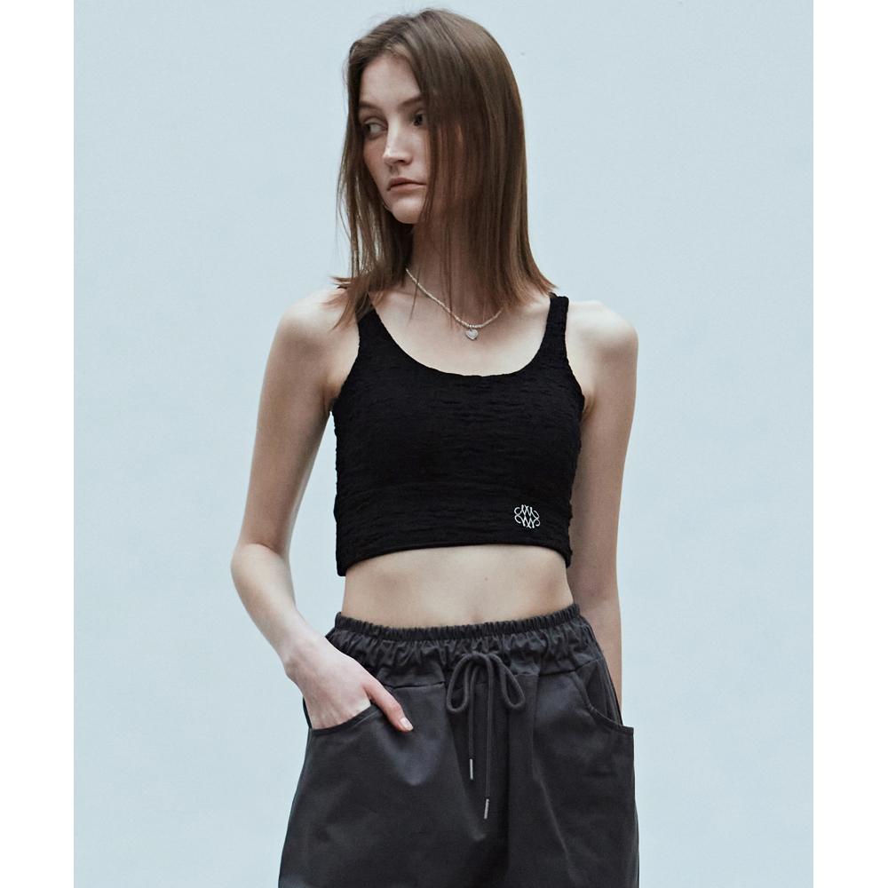

NICKNICOLE NICOLE WRINKLE TOPBLACK