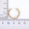 Nidin Hot Sale Lucky Evil Eye Rhinestone Rings For Women Girls Enamel Dripping Oil Finger Devil Eye Adjustable Jewelry Gift
