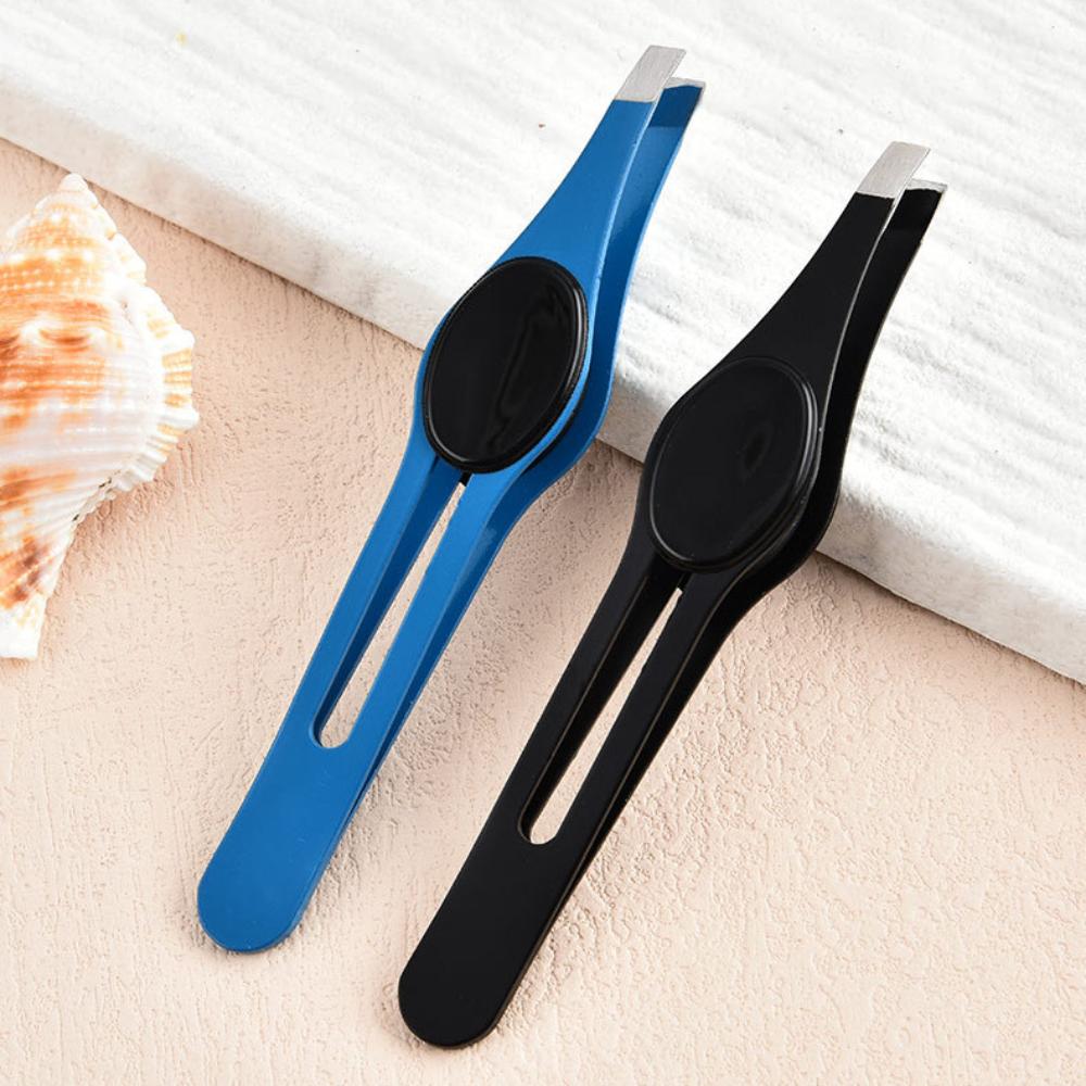 Beauty Tools Super Hard Stainless Steel Tweezers Makeup Tweezers Light Weight Eyebrow Tweezers For Cosmetic Application Personal