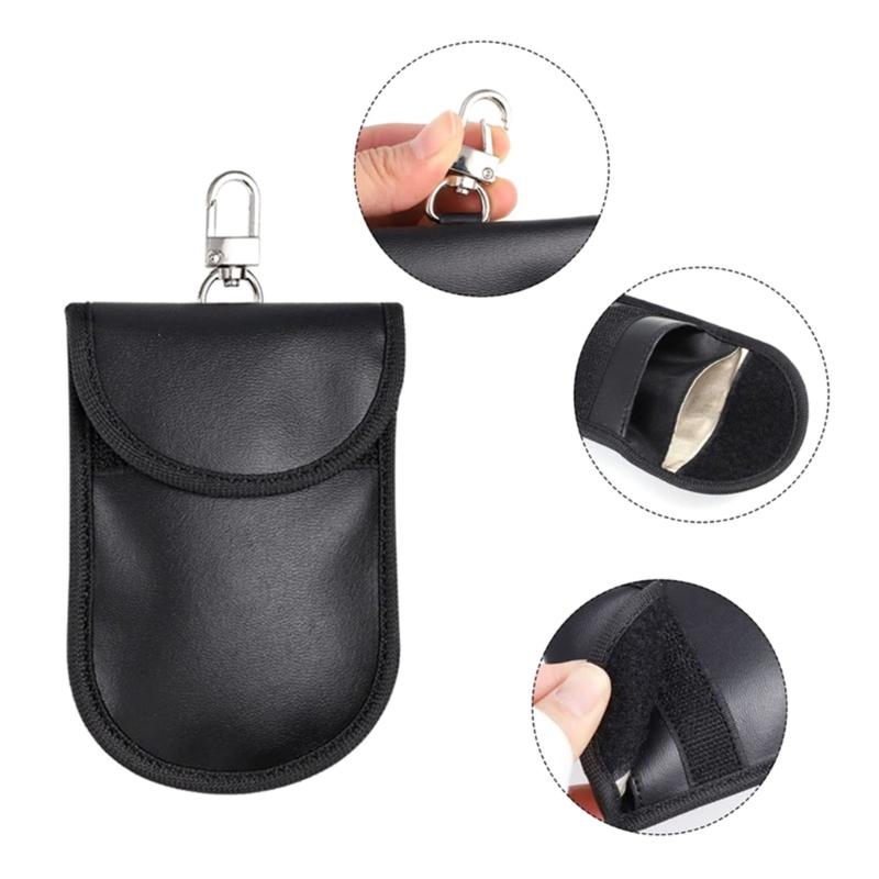 Car Key Signal Blocker Bag Box Set Keys Pouch Stylish Shielding Bag RFID Anti-Theft for Phone and Keys