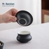 Zen Style White Ceramic Tea Strainer