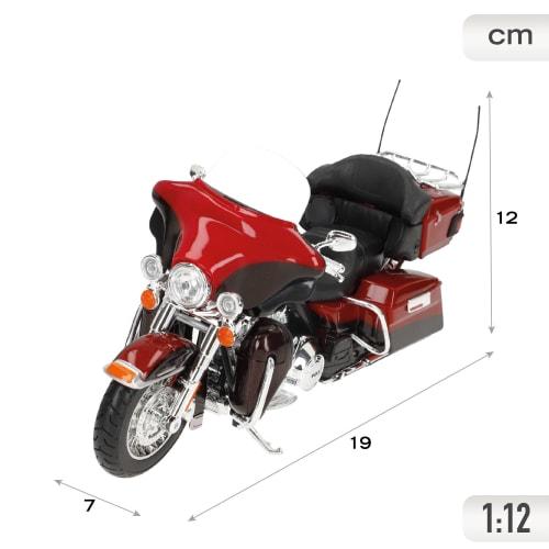 Maisto 1/12 Scale Harley-Davidson 2013 FLHTK Electra Glide Red / Diecast Model Car, Motorcycle, Finished Model 32323