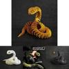 Stunning 3d Printed Snake Figurine With Articulated Joints And Lifelike Eyes For Unique Decor