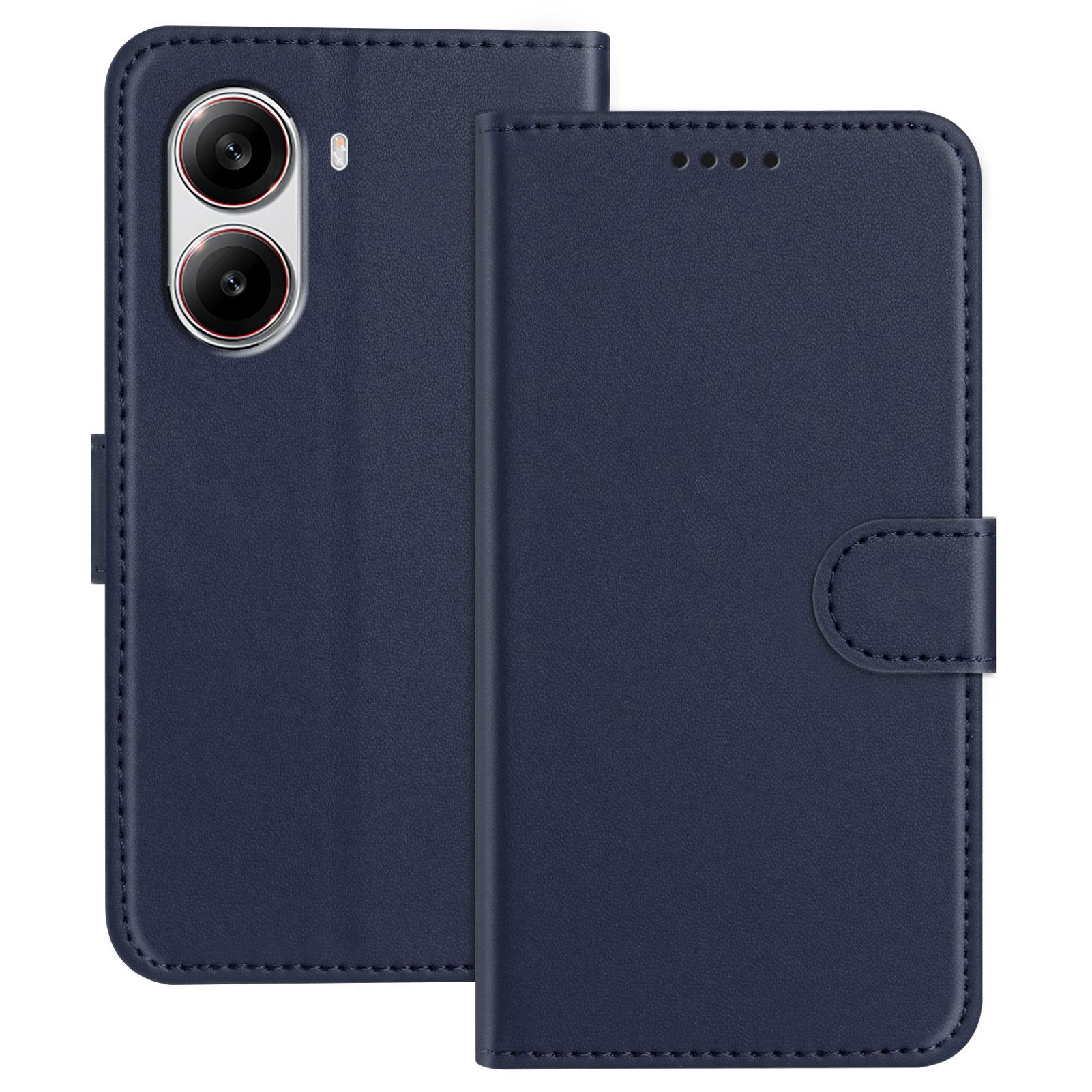 

For Xiaomi Redmi Turbo 4 5G/Xiaomi Poco X7 Pro 5G Leather Case Wallet Stand Solid Color Anti Drop Phone Cover H