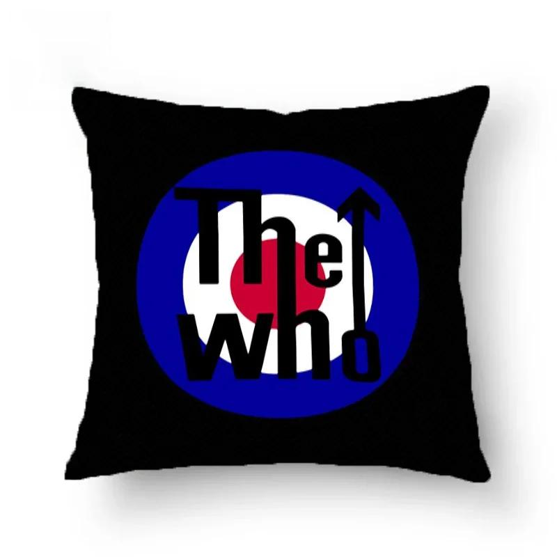 The Who Pillowcase Sofa Cushions Pillows Covers Home Decorative Cushion Cover 45*45 Double Sided Printing Square Pillow Cases