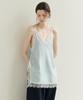 Leuba Silky Lace Layered Slip Top - Bliss Skyblue