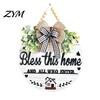 All Season Home Decorations Welcome Sign for Front Door Porch, Round Wooden Hanging Rustic Farmhouse Hanger Plaque, Hanger, Thoughtful Gifts Neighbors