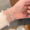 And Chic Modern Silver Bow Knot Bracelet For Women Minimalist Highend Geometric Jewelry