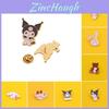 Adorable Sanrio Metal Cartoon Rabbit Melody Kulomi Brooch For Student Bags