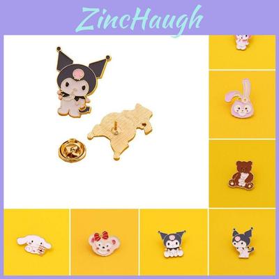 Adorable Sanrio Metal Cartoon Rabbit Melody Kulomi Brooch For Student Bags