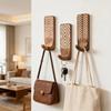 3pcs Wooden Wooden Wall Hooks Space Saving Home Organizer Heavy Duty Wall Hanging Hanger  Porch