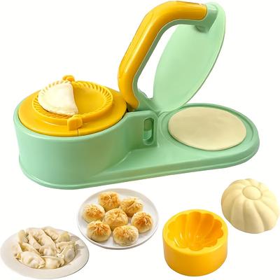1PC Household Kitchen Multifunctional Three In One Dumpling Making Mold, A Dumpling Making Tool with A Pressure Protector, Simple and Convenient