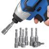 14pcs 6-19MM Hex Socket Sleeve Nozzles Strong Magnetic Nut Driver Set Drill Bit Adapter Wind Approved Sleeve Electric Pipi Tsui