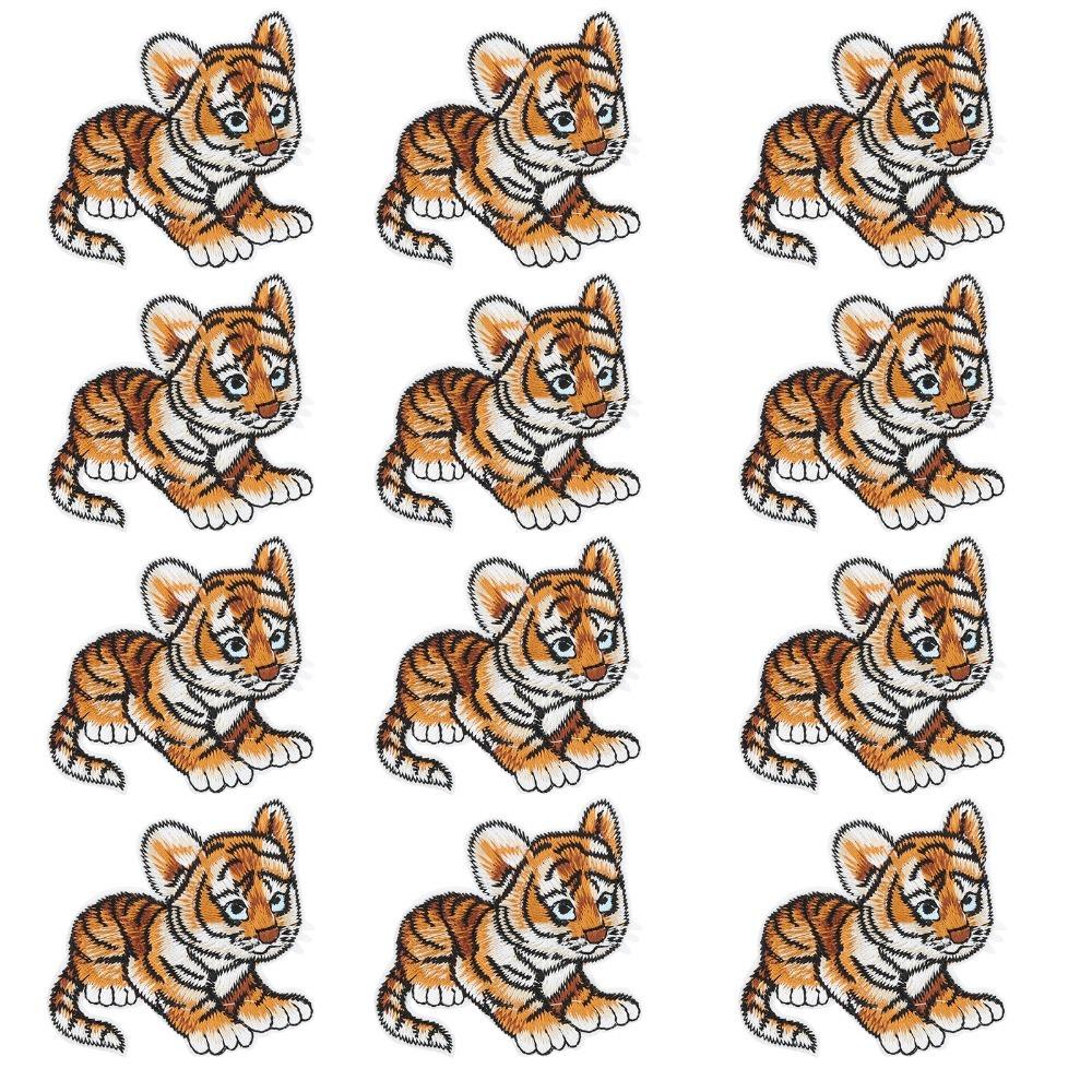 12pcs Repair Patch Embroidery Cloth Stickers Handmade Embroidered Sew Applique DIY Clothing