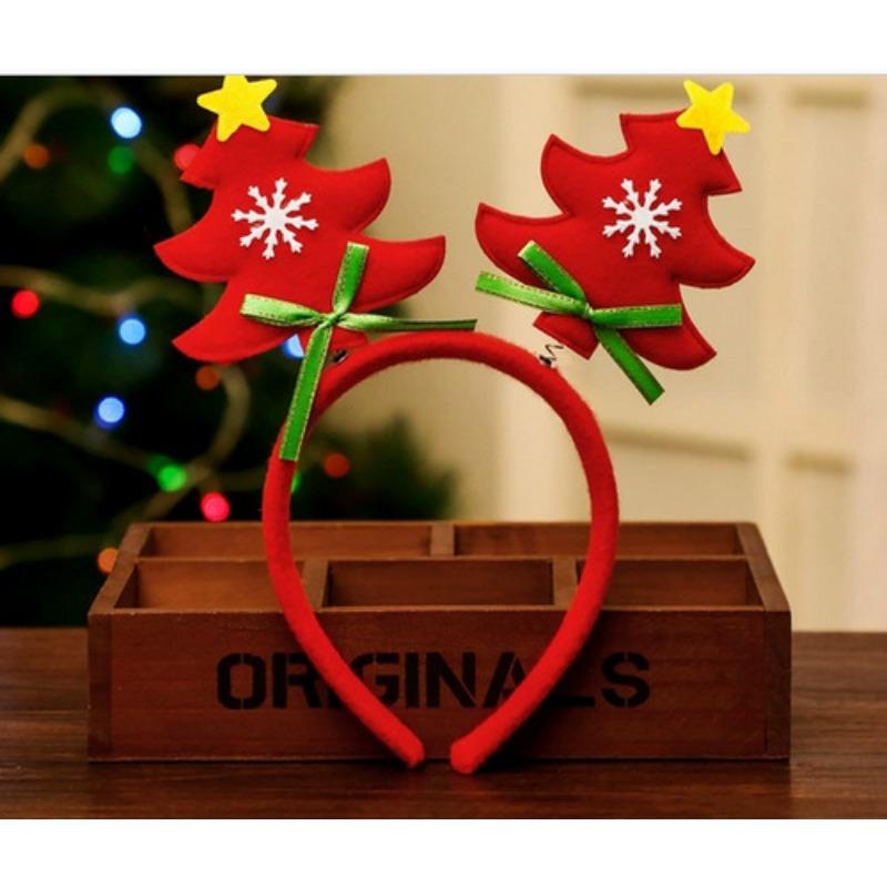 Christmas Hairband for Women Christmas Antler Hairpin Headwear  Holiday Decoration Gift Large Bow Headband Headwear Headwear