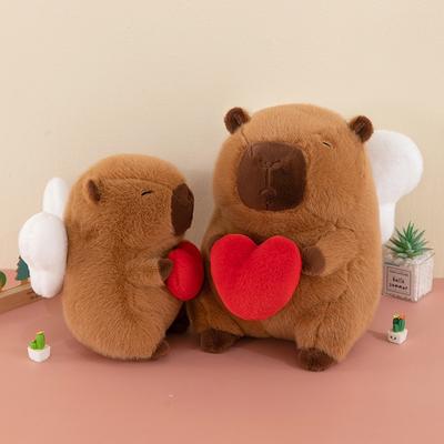 Cute Angel Heart Capybara Kapibara Doll Cartoon Throw Pillow Wedding Sprinkling Event Stall To