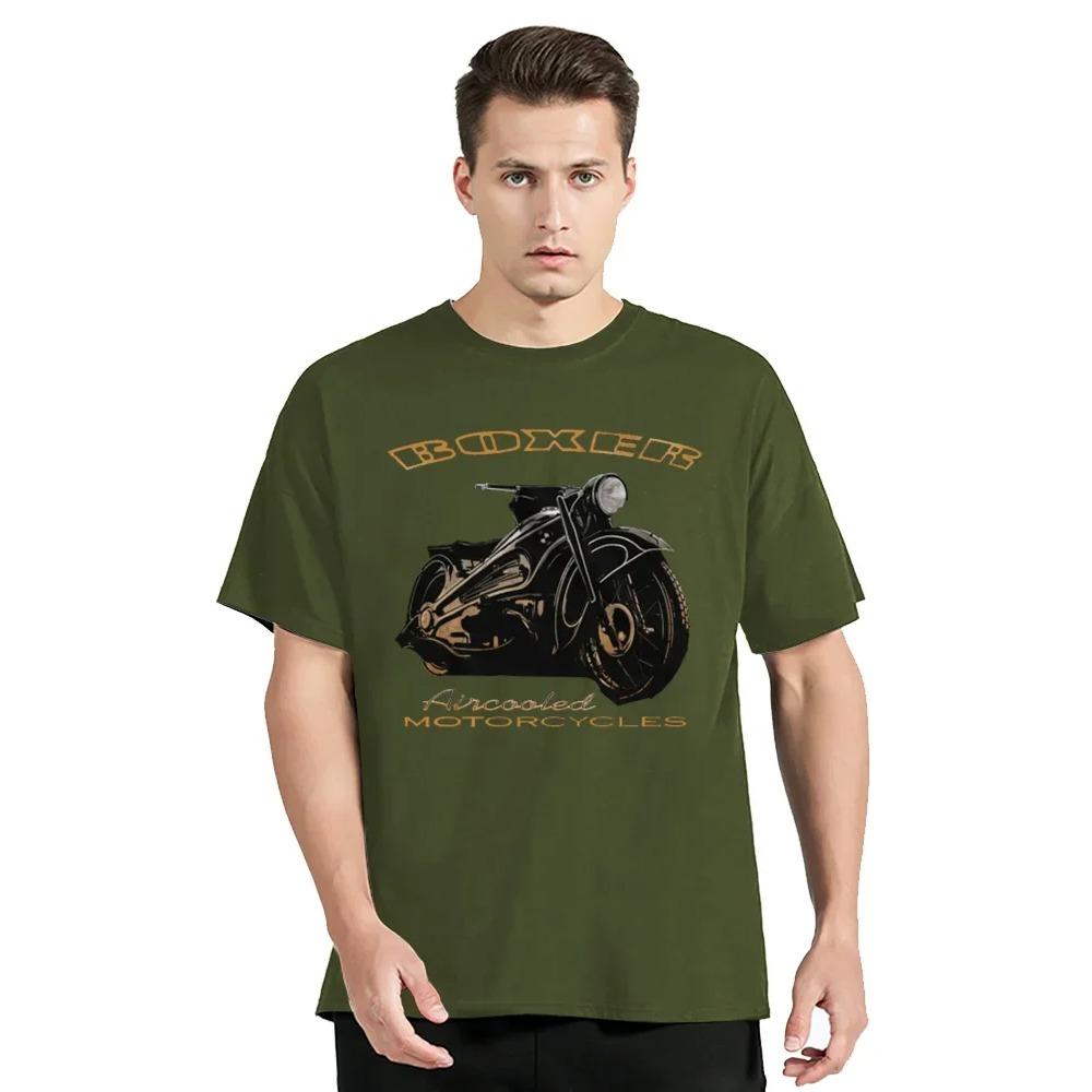Boxer Classic Motorcycle Motorcycle Airhead Graphic Fitness T-shirt Cotton Tops Tees Men's Clothing Oversized Unisex Tshirt