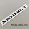3D ABS Chrome Black Matte Black Car Styling Letters Logo MODEL Y Emblem Badge Sticker Decals For TESLA MODEL Y Auto Accessories
