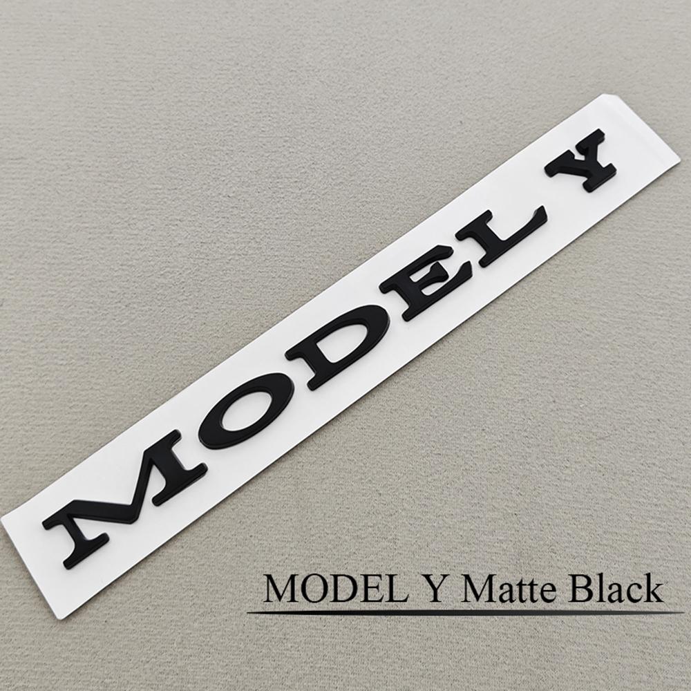 3D ABS Chrome Black Matte Black Car Styling Letters Logo MODEL Y Emblem Badge Sticker Decals For TESLA MODEL Y Auto Accessories