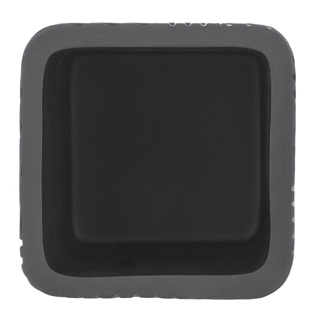 KADAX Kubek Łazienkowy Na Szczoteczki Pojemnik Czarny Organizer Bambusem Kwadrat