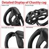 Male Penis Lock 3 Different Sizes of Male Chastity Cage Device with Key Tease Resin Chastity Locked Cage Adult Male Sex Toys SM