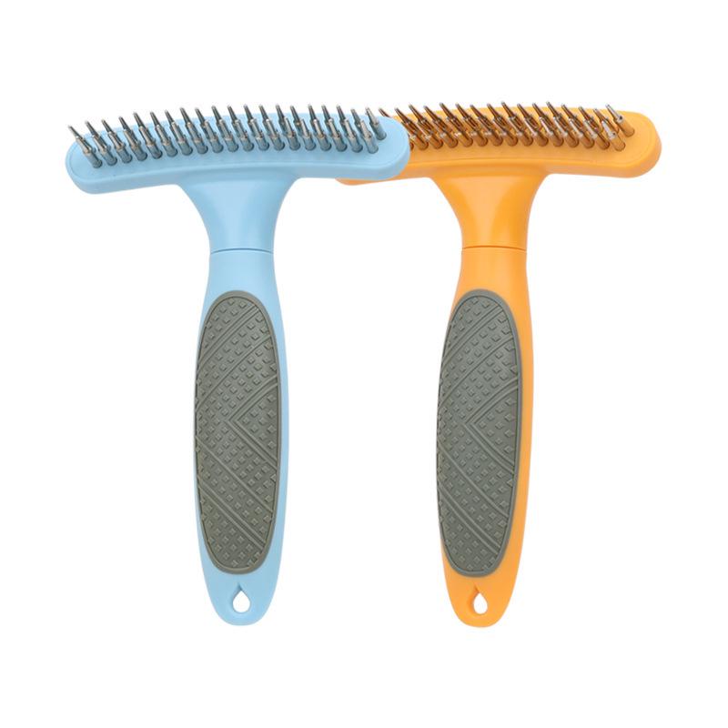 Double Row Nail Rake Comb for Dogs – Grooming Brush for Knot Removal and Pet Care