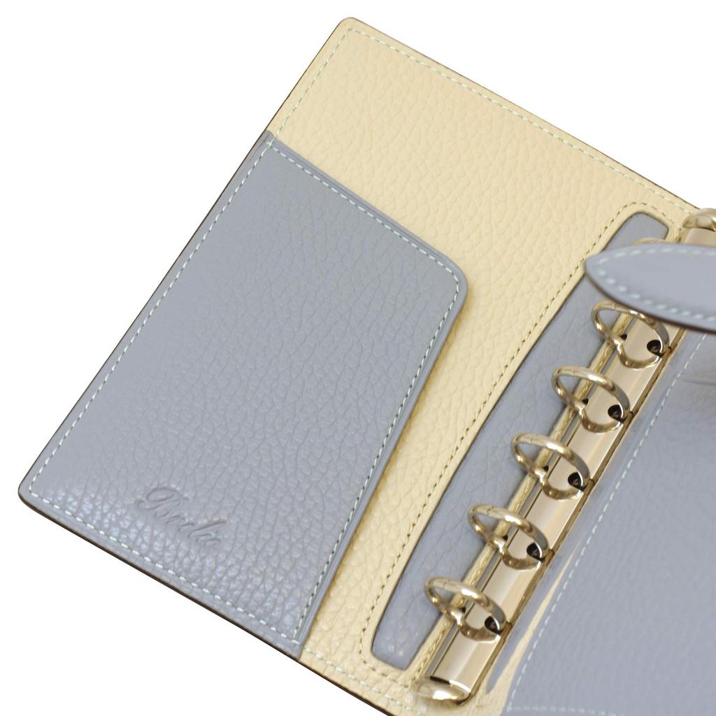 Morbido Mini 6 System Planner with 15mm Ring Diameter Belt (Sky/Gardenia) 751-74