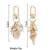 Women Bohemia Starfish Conch Keyrings Imitation Pearl Shell Tassel Pendant Bag Key Ring Ornaments Seaside Souvenir Gifts